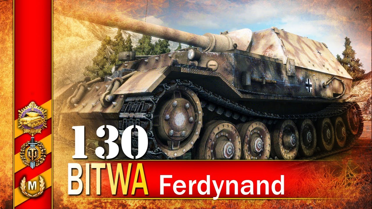 Ferdynand 10 frag&oacute;w i zero kampienia - BITWA - World of tanks