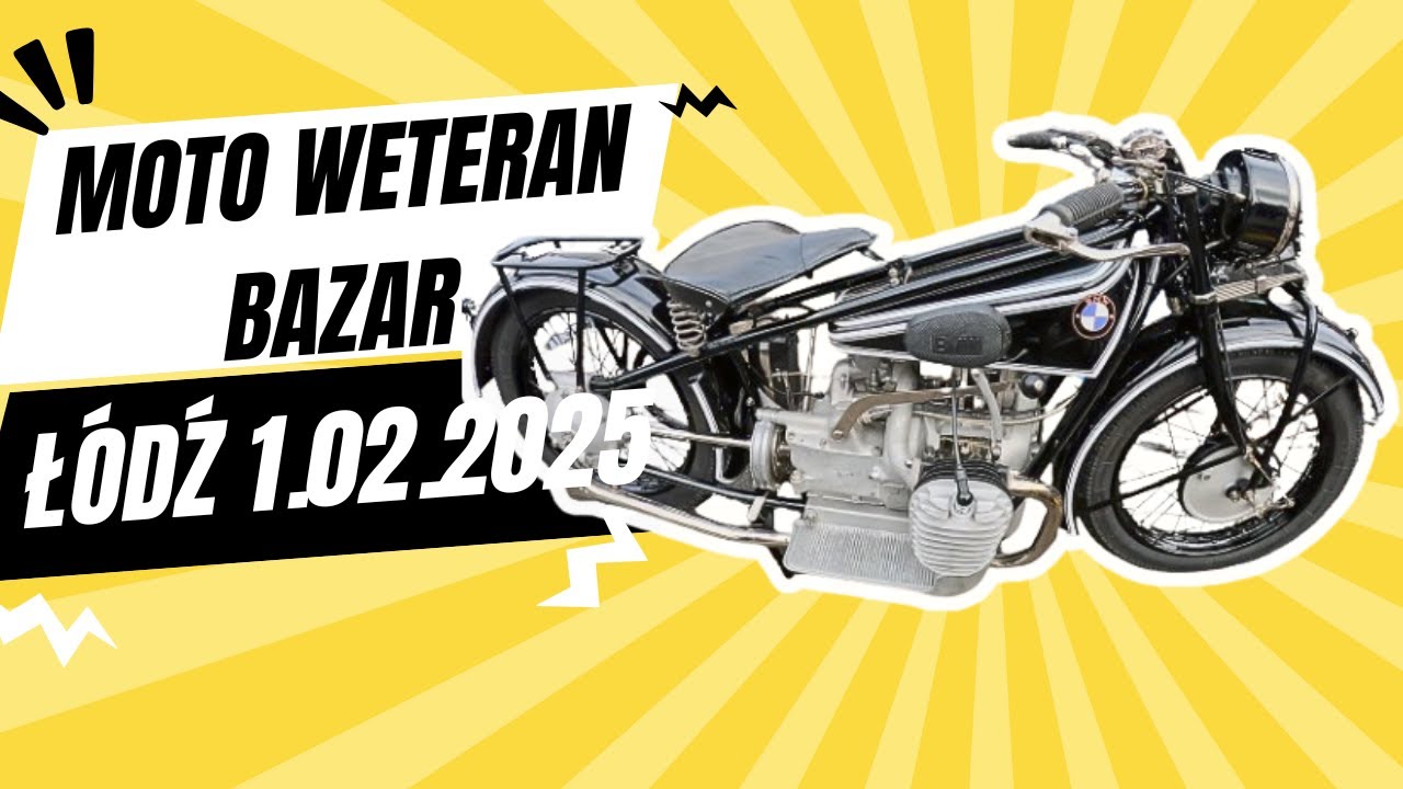 Moto Weteran Bazar Łódź 2025 Luty.
