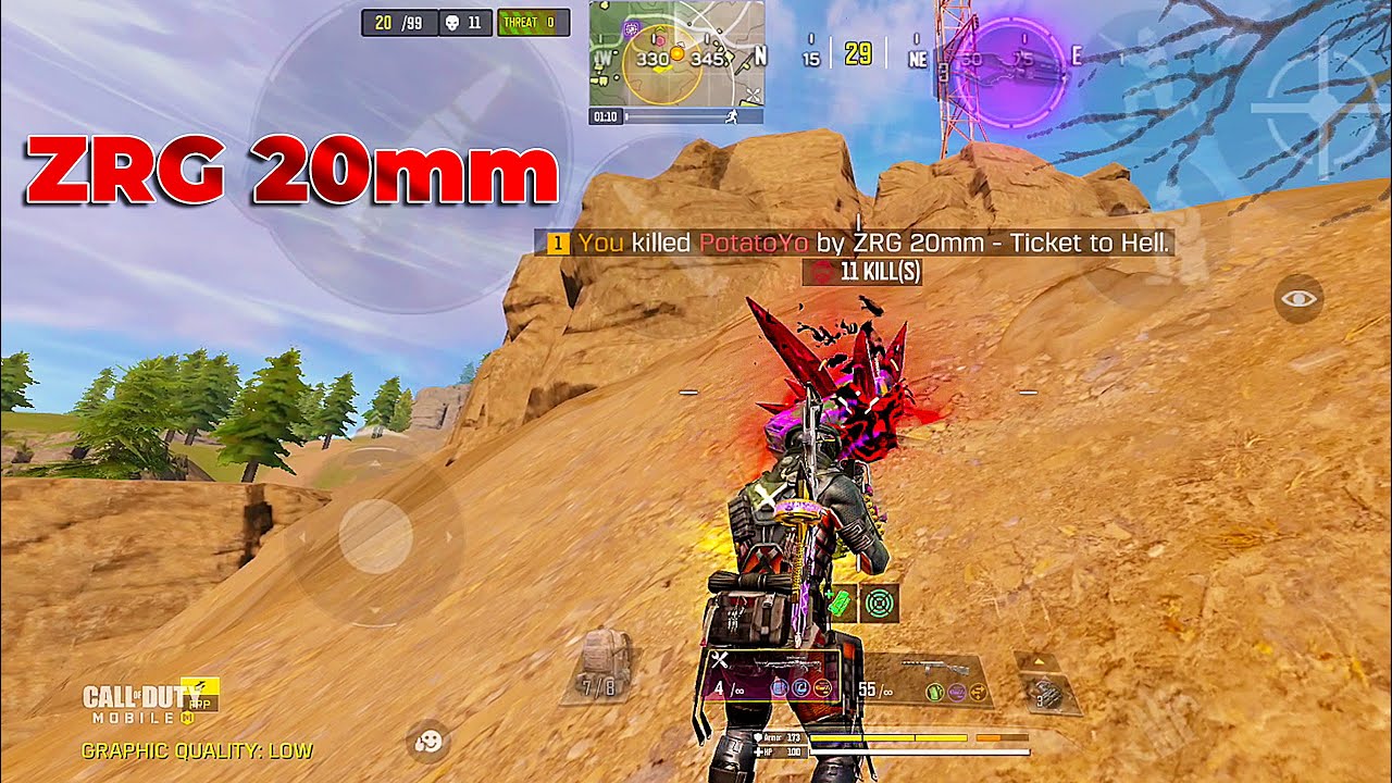 *NEW* LEGENDARY ZRG 20mm - Ticket to Hell GAMEPLAY in SOLO vs SQUAD #zrg20mm #zrg20mmtickettohell