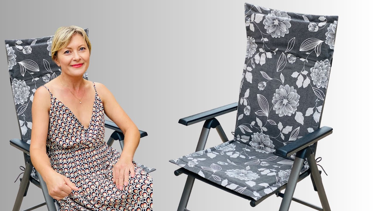 High back cushion for terrace or balcony / Sewing for Beginners