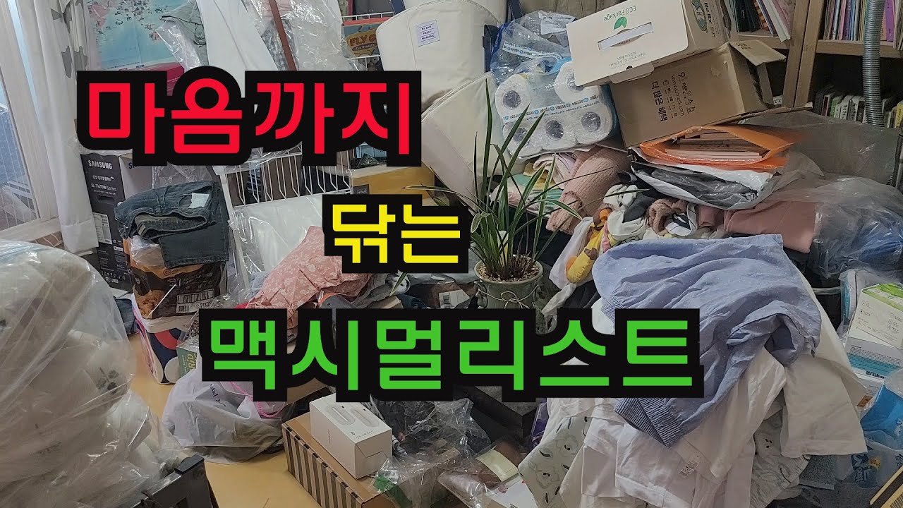 우울증 맥시멀리스트/ 집보다 마음이 맥시멀리스트/ 심오한 정리/ 동기부여/ 무기력증/ 절박한 우울증 청소/ 주부 일상 브이로그