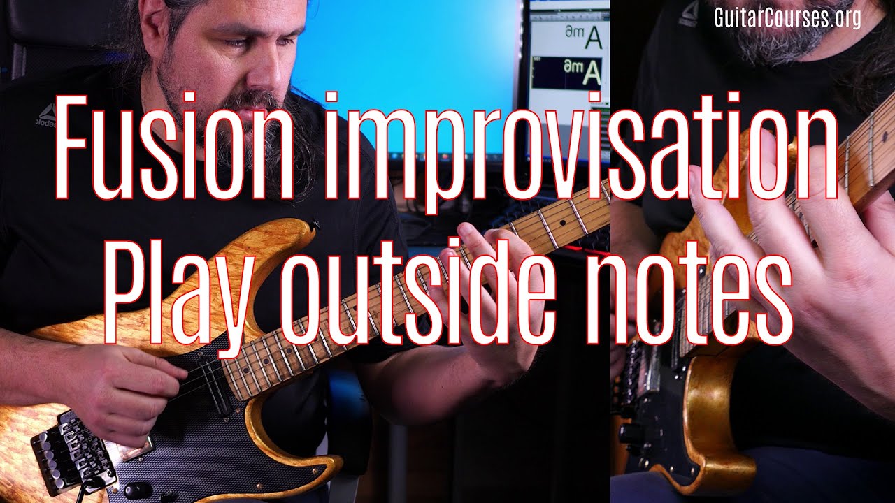 GC02 Fusion Soloing-Improvisation - Play outside notes | Guitar Lesson