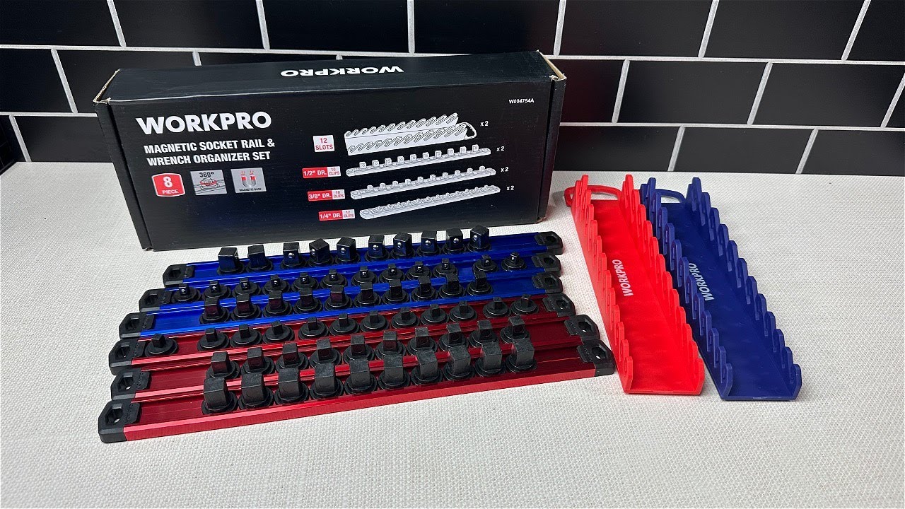WORKPRO 8-Piece Magnetic Socket Organizer and Magnetic Wrench Organizer Set Review