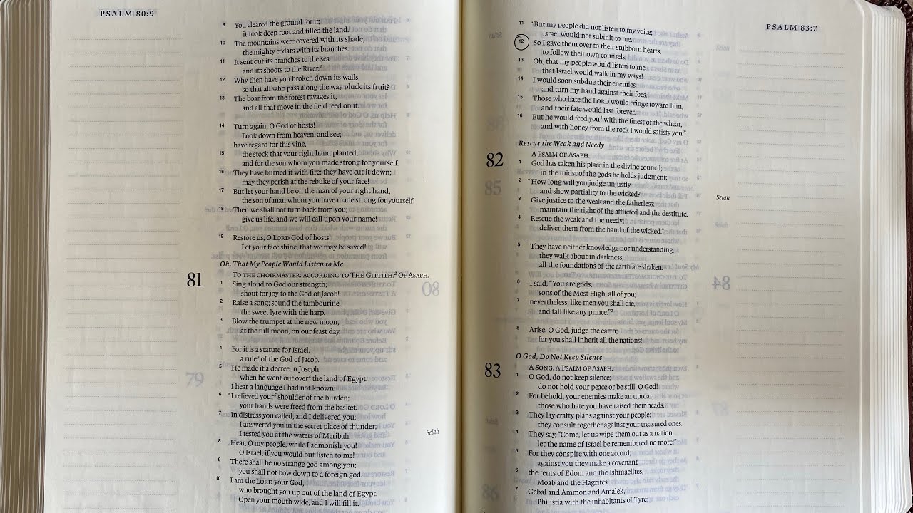 Christian ASMR Bible Reading | Psalms | Up Close Whispering