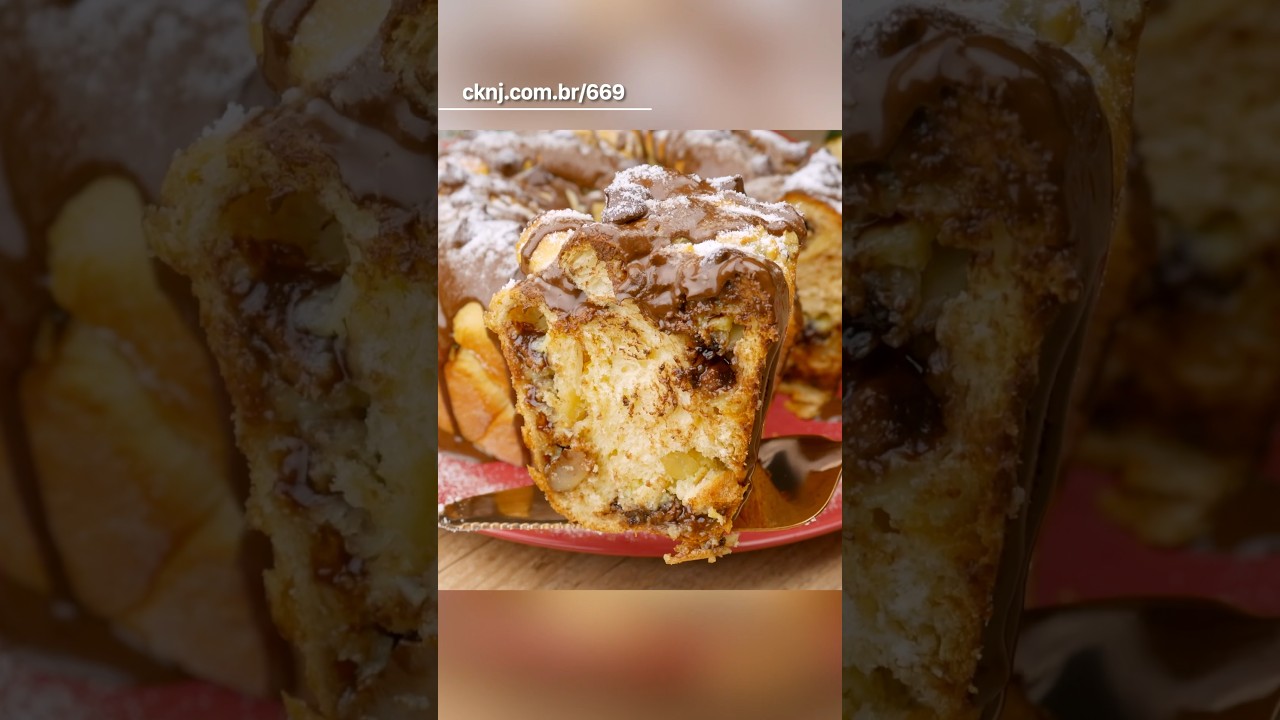 Como fazer Rosca Natalina de Chocolate F&aacute;cil e Fofinha