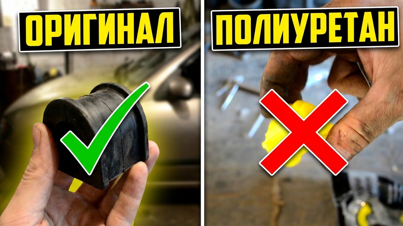 Какие выбрать втулки стабилизатора - полиуретан, аналог или оригинал, замена на примере Nissan