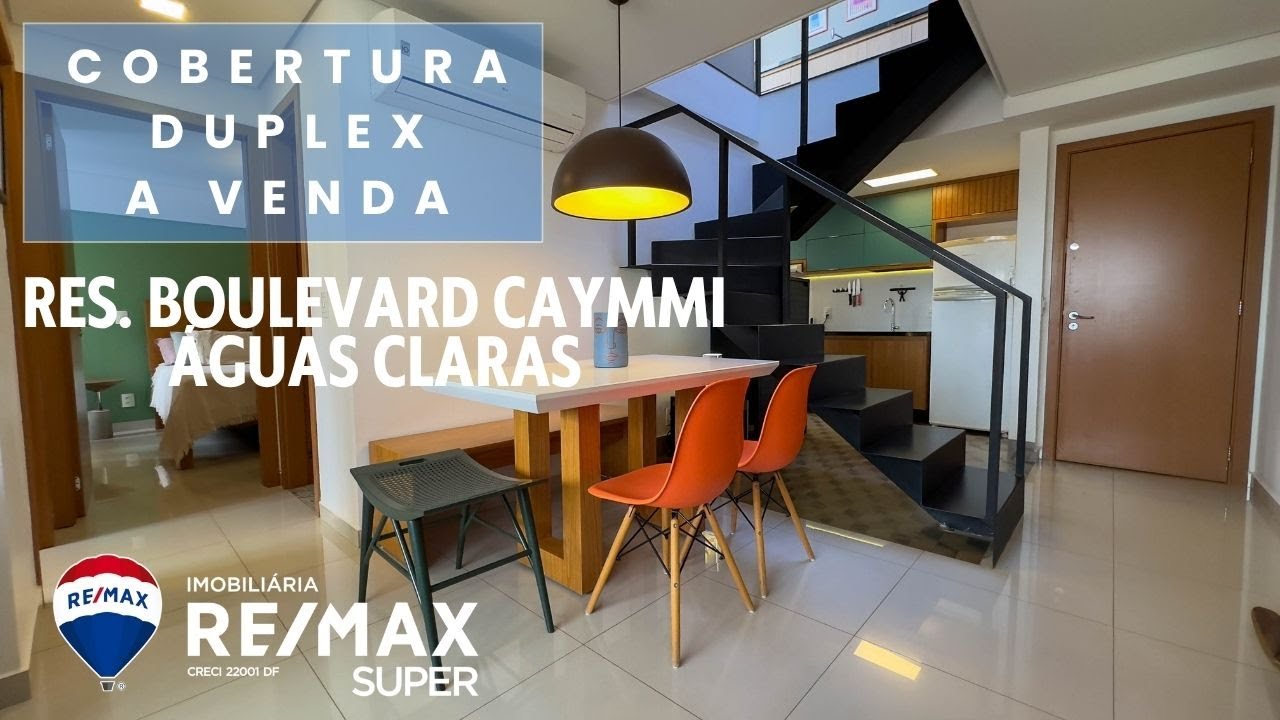 Cobertura Duplex à Venda em Águas Claras – Boulevard Caymmi – 2 Quartos + Lazer Completo - Remax DF