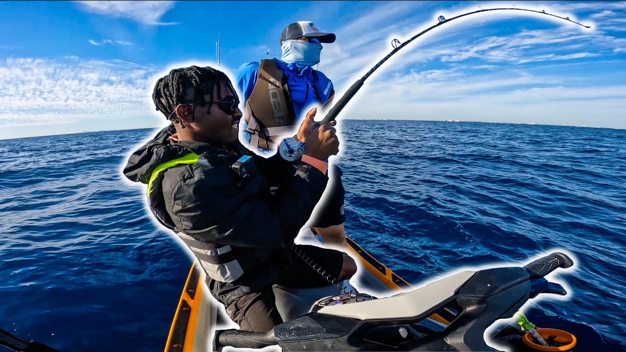 I Hooked a GIANT! Offshore Jet Ski Fishing Catch, Clean, Cook