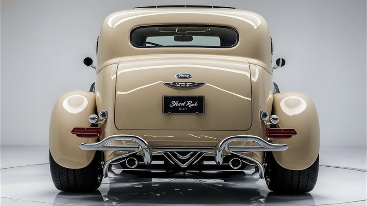 “2026 Ford Hot Rod Deuce Coupe – Stunning Cream Classic, Vintage Power Meets Modern Performance”