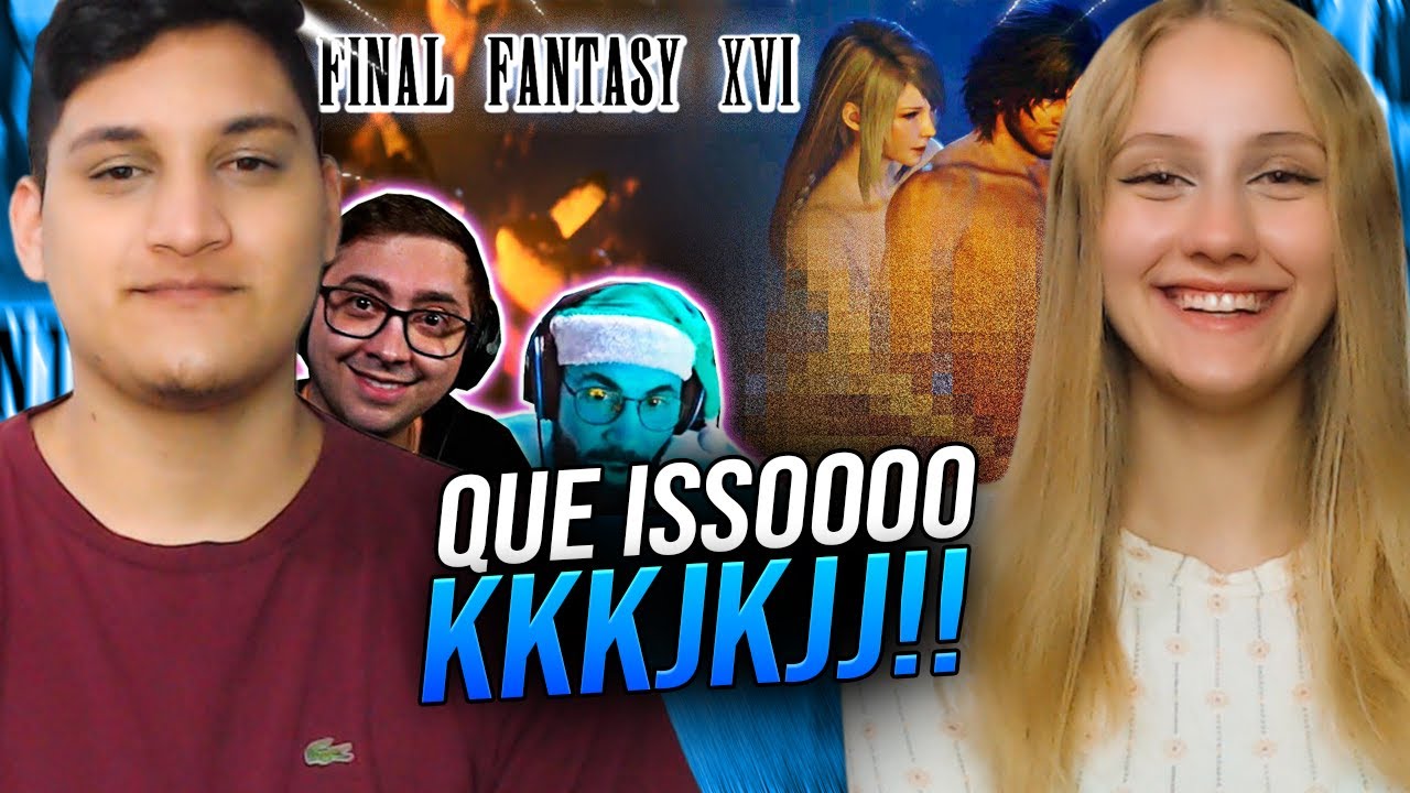 REACT EM CASAL - ESSE JOGO TA UMA BAIXARIA SEM LIMITES - STREAMERS JOGANDO FINAL FANTASY XVI