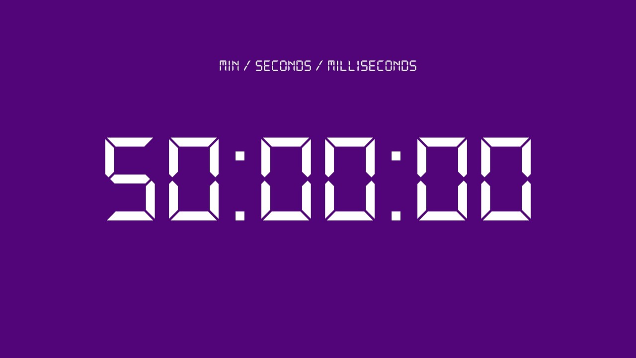50 minute countdown timer