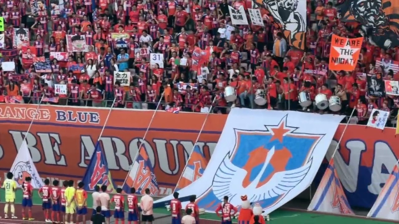 【アルビレックス新潟VS名古屋グランパス】試合後の挨拶