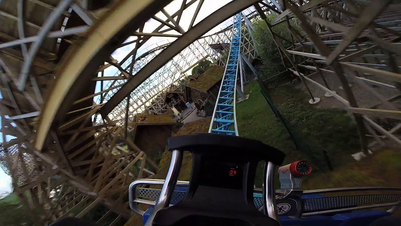 Europapark Blue Fire front row onride