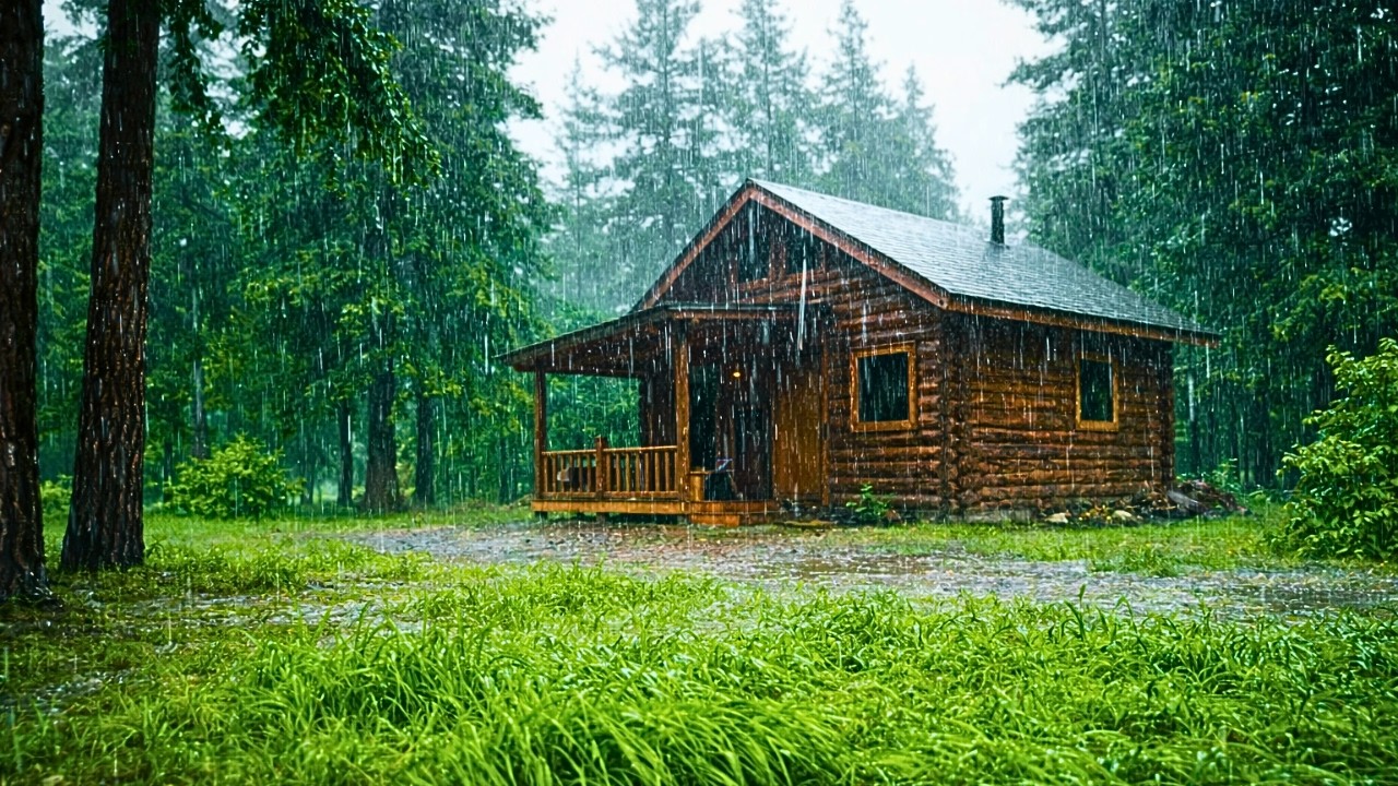 Barulho de Chuva Suave no Telhado para Relaxar o Dia | Som de Chuva para Dormir