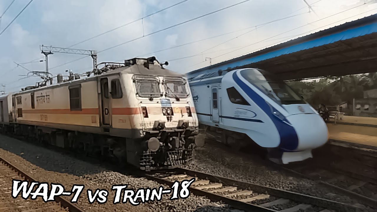 130 kmph showdown at Howrah-Barddhaman chord😱 : Janshatabdi outpaces EMU in high-speed chase