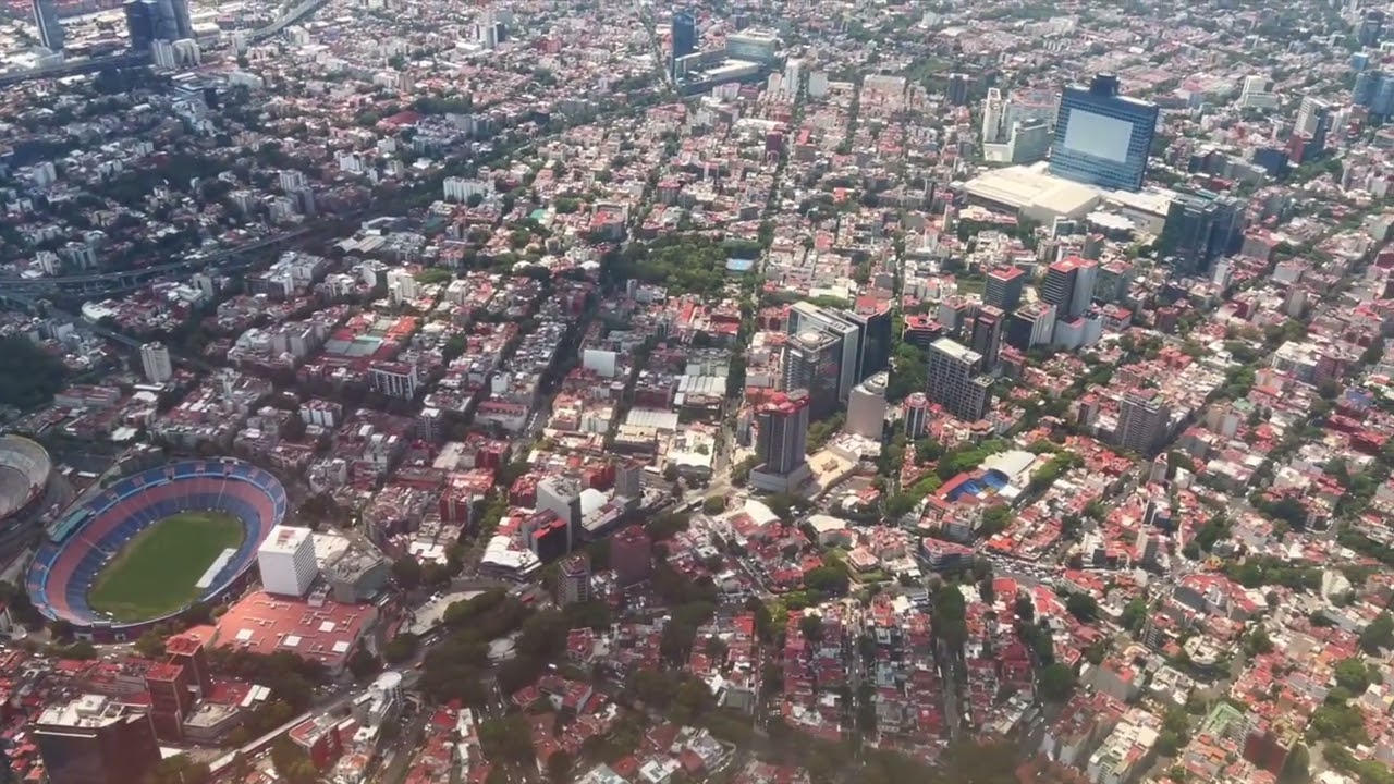 Approach to Landing at MEX (Mexico City)