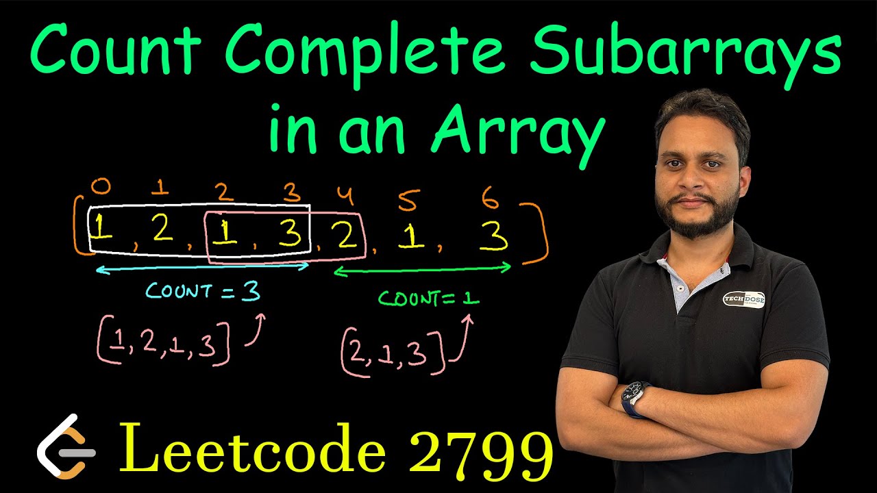 Count Complete Subarrays in an Array | Leetcode 2799
