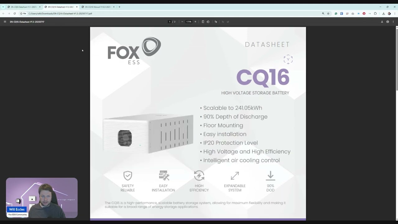 Fox ESS announces the new CQ range of batteries with capacities of over 240kWh!