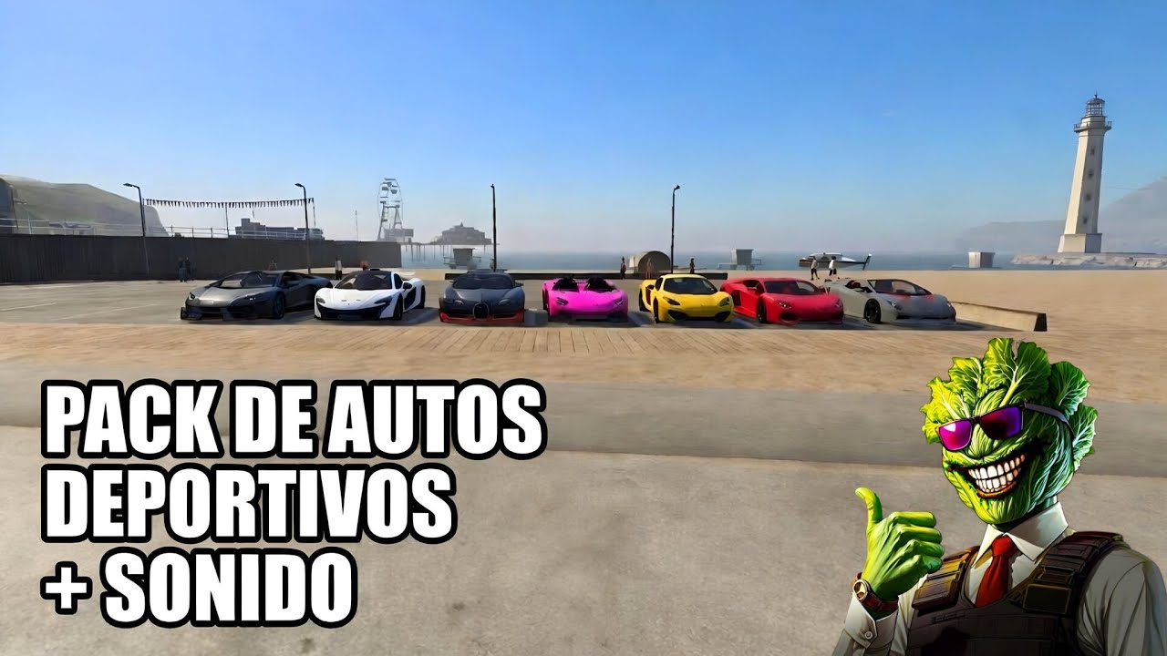 Mod Pack De Autos Deportivos + Sonido para GTA San Andreas Android (11 12 13)  2024 #gta