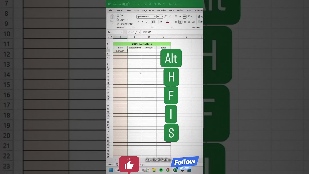 Automatic Fill Date in spreadsheet 