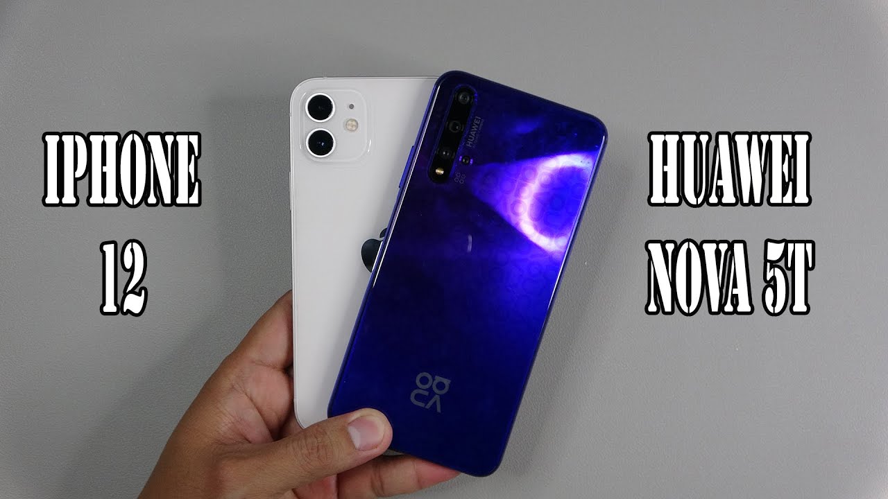 iPhone 12 vs Huawei nova 5T | SpeedTest and Camera comparison