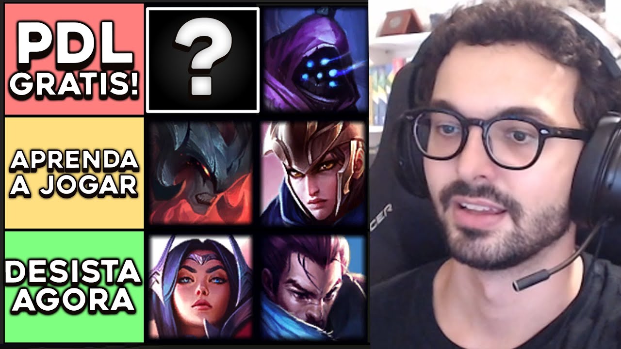 OS MELHORES CAMPE&Otilde;ES PARA SUBIR DE ELO NO TOP TIERLIST - MYLON REACT