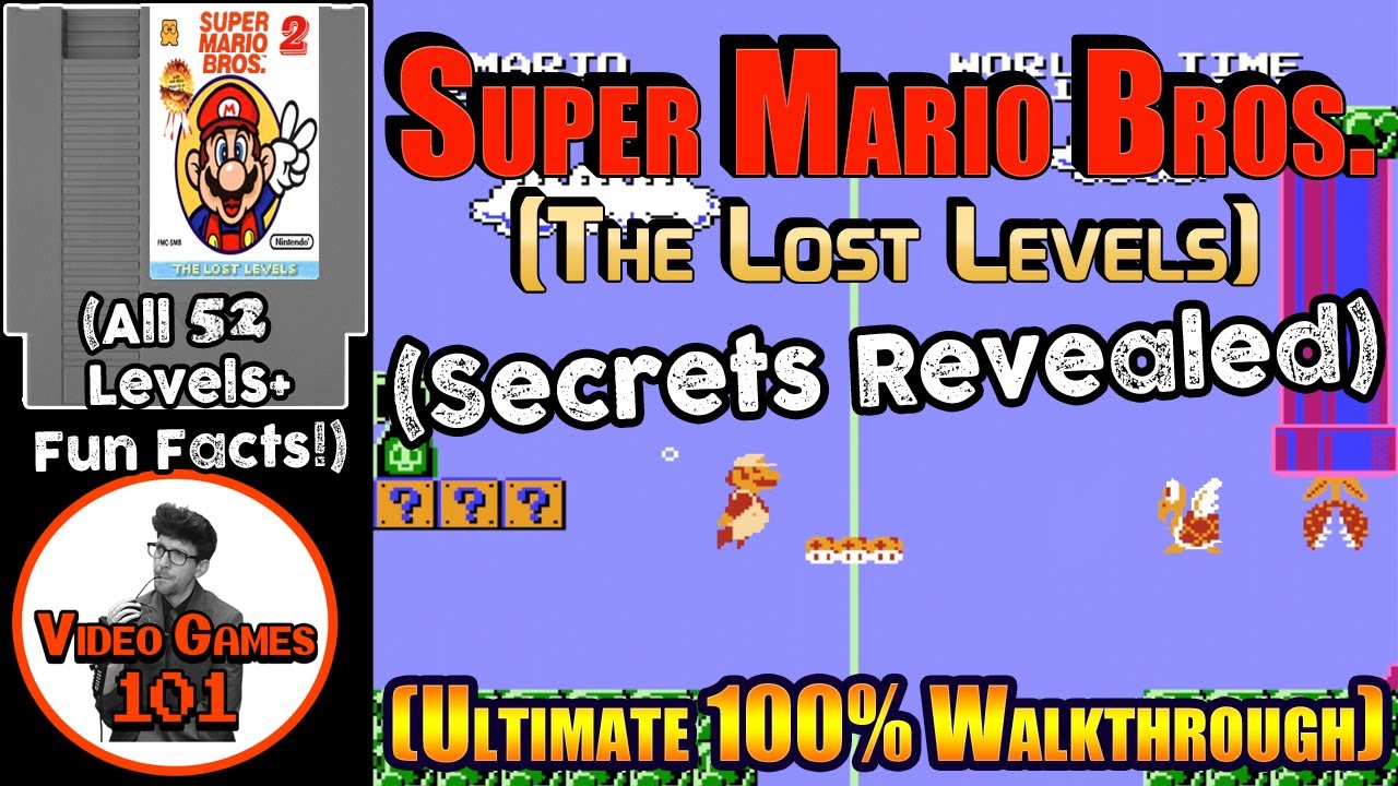 Super Mario Bros. The Lost Levels Walkthrough | 100% Guide | Video Games 101