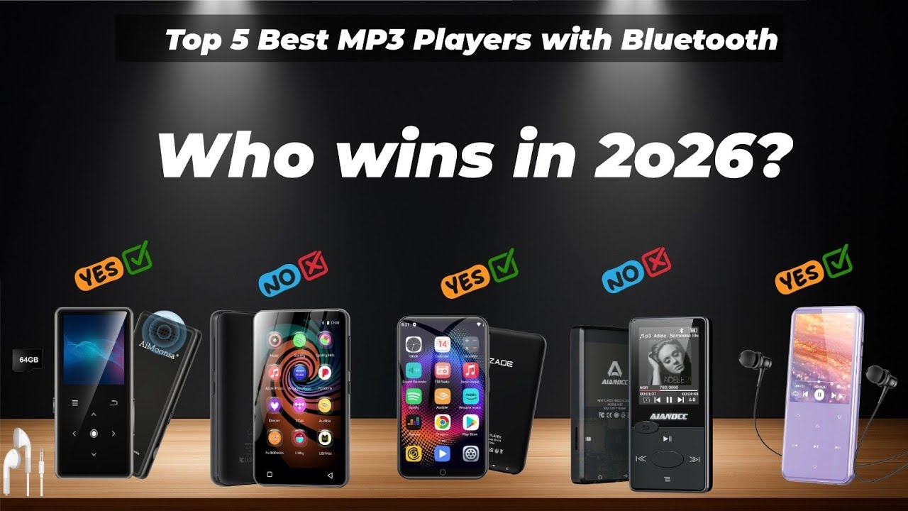 ✅ Top 5 Best MP3 Players with Bluetooth [Watch This Before You Make a Choice!]