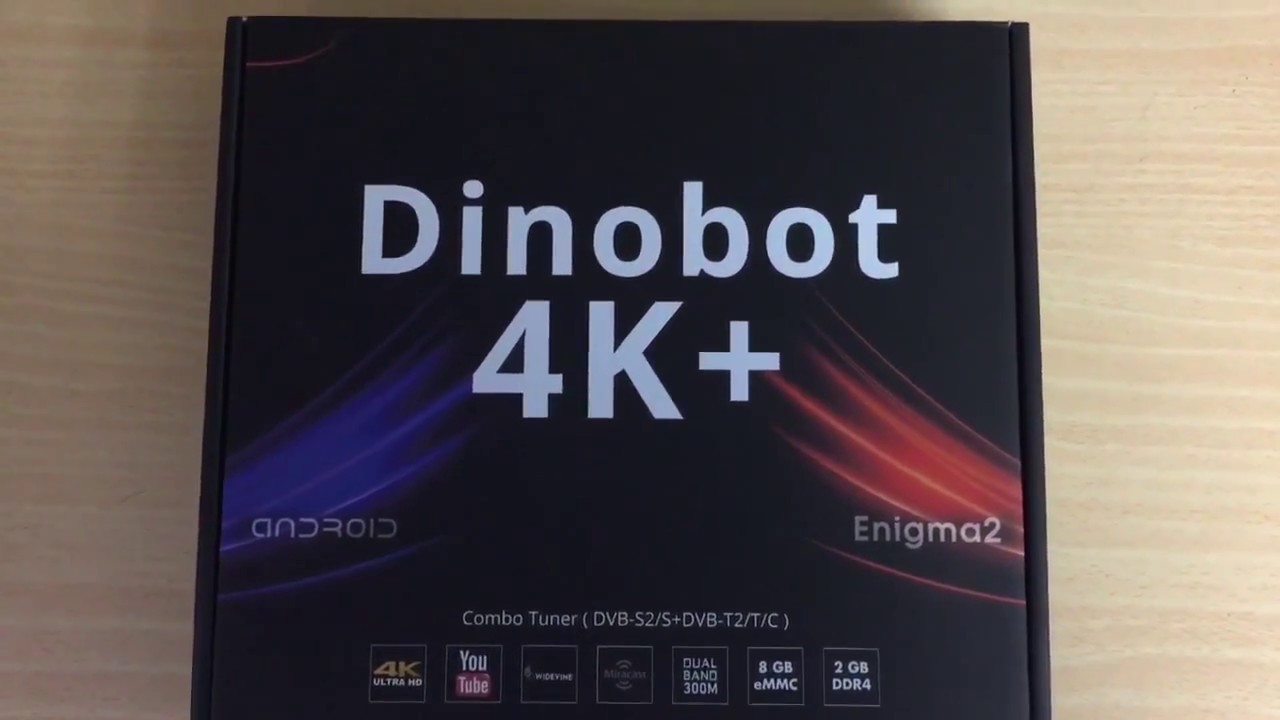 DINOBOT 4K+ UHD Hybrid Receiver Unboxing