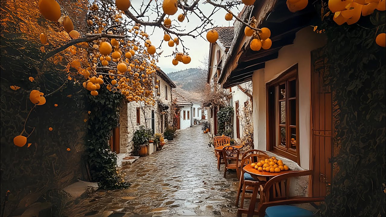 Beautiful mountain villages in Greece