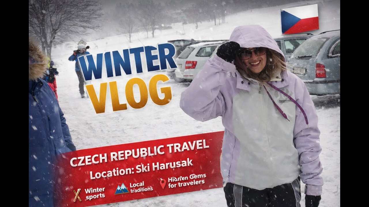 💨Você sabia que existe uma vila de esqui tradicional na República Tcheca? 🇨🇿❄️