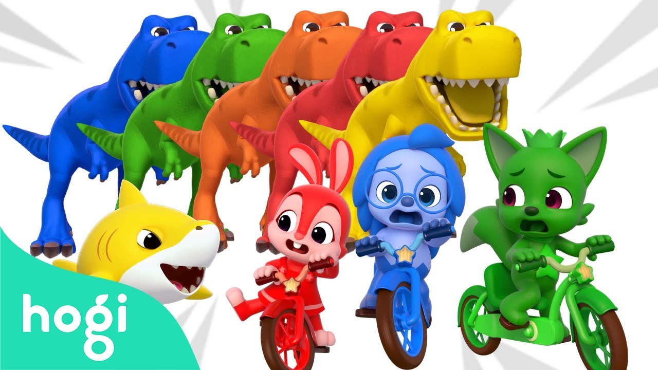 [ALL] Learn Colors with Dinosaurs, Shark Family + More!｜Hogi Colors 6｜Hogi Pinkfong
