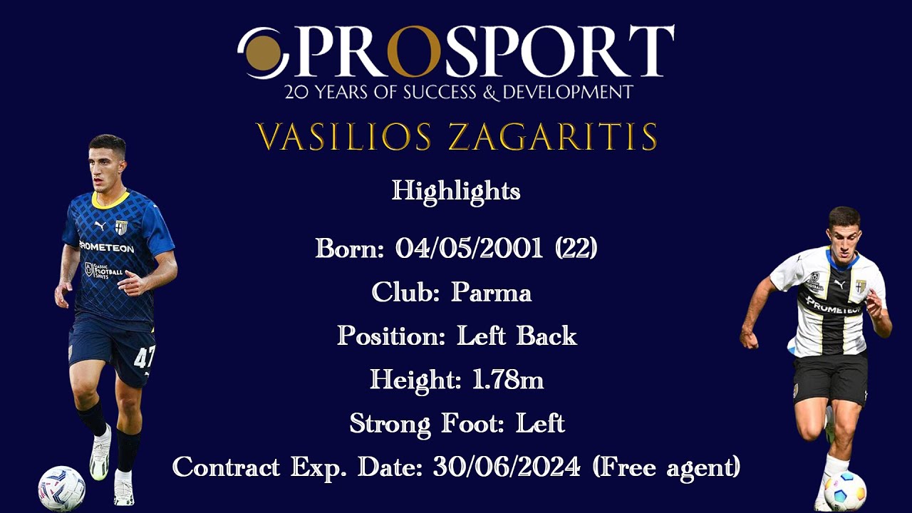 Zagaritis Vasilios | Highlights - Prosport |