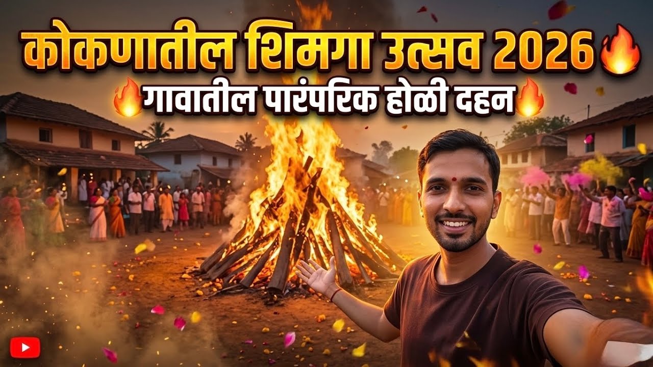 कोकणातील शिमगा उत्सव 2026 🔥 | गावातील पारंपरिक होळी दहन