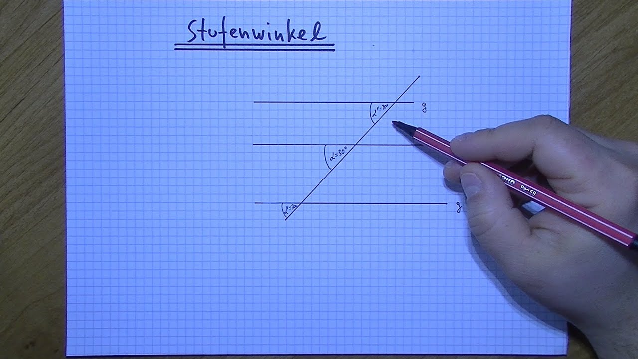 Winkelpaare - Stufenwinkel