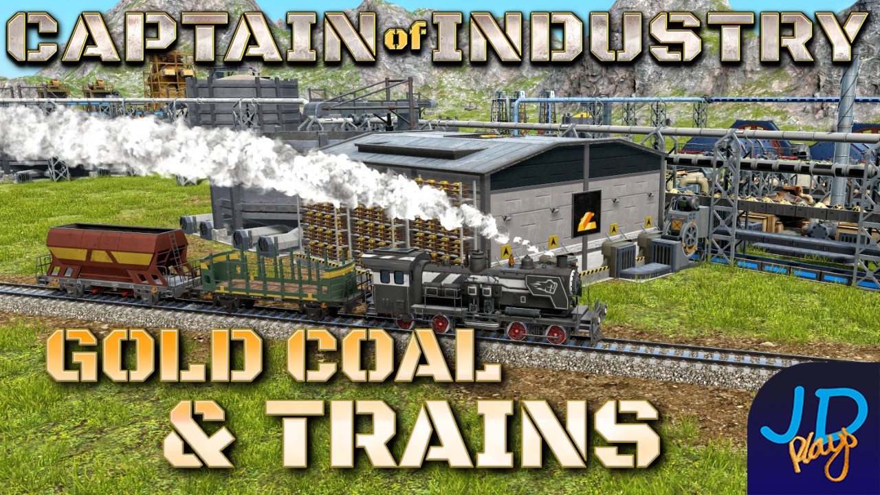 Gold Coal & Trains 🚛 Captain of Industry DragonIsle 🚜 Ep26 👷 Lets Play, Walkthrough