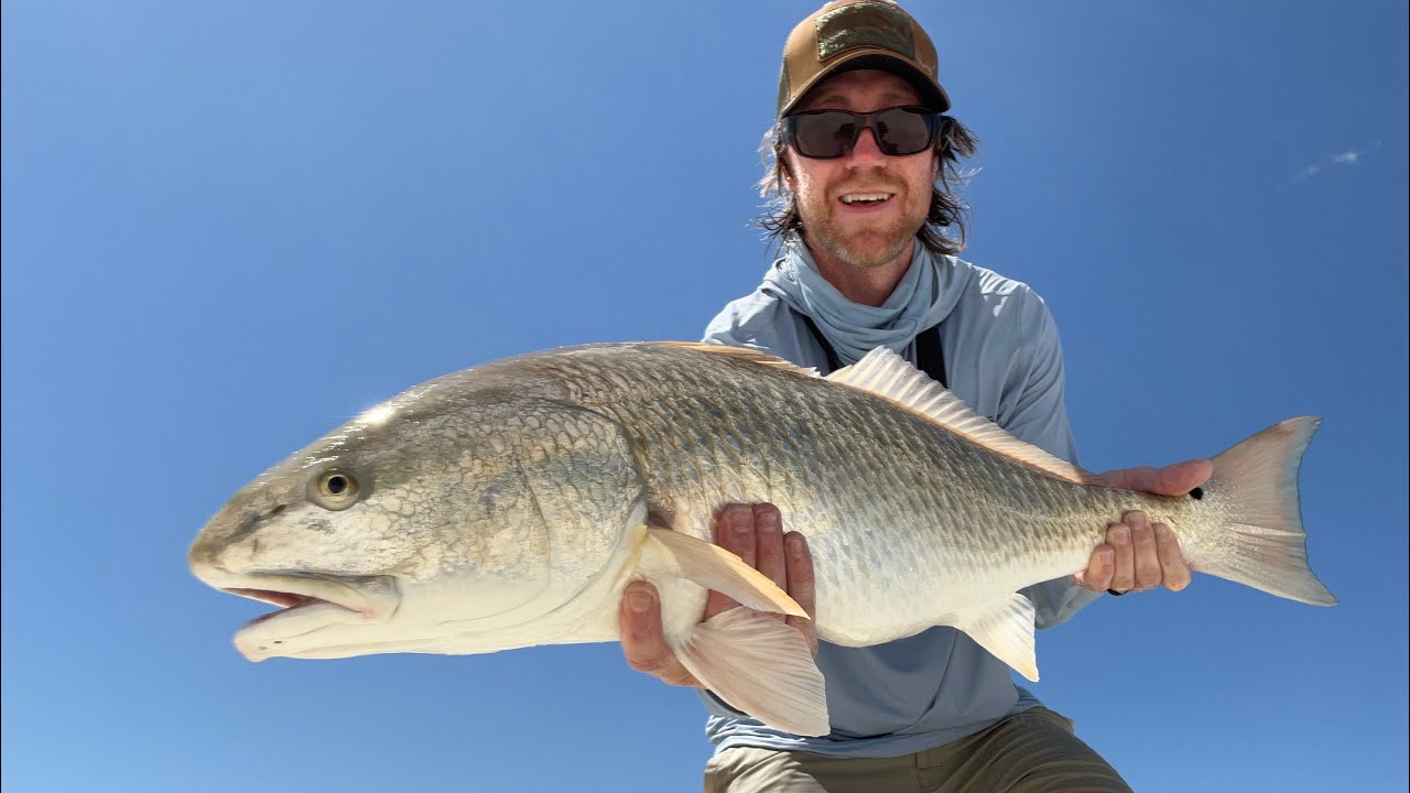 Fly Fishing the surf for big Redfish!!