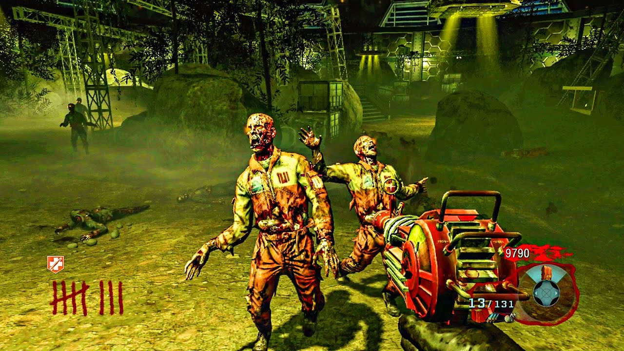 BLACK OPS ZOMBIES: MOON GAMEPLAY! (NO COMMENTARY)