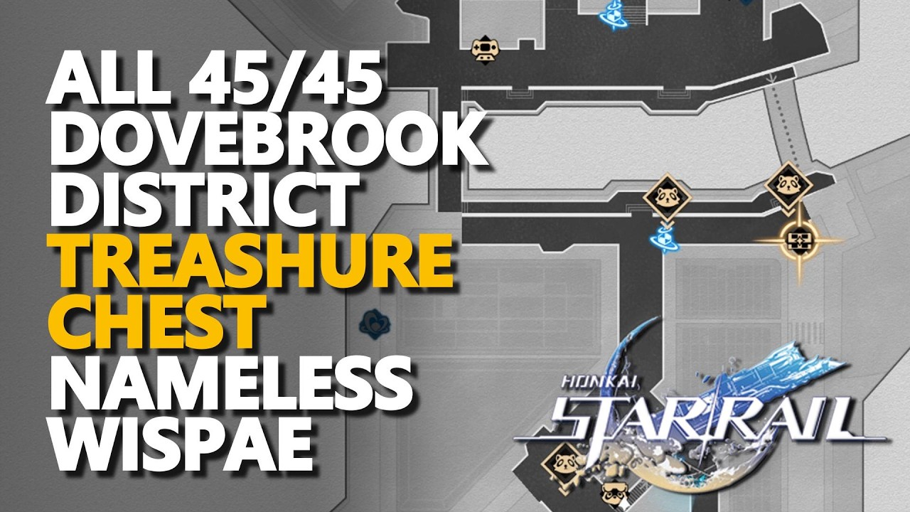 All Dovebrook District Treashure Chest & Nameless Wispae Honkai Star Rail