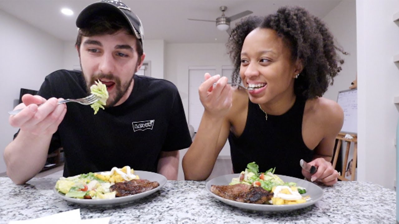 Cooking a steak dinner & Life update! | Destiny & Mitch