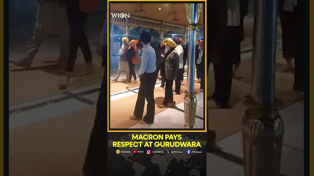 Macron Visits Gurudwara Bangla Sahib During India Trip Ahead of AI Summit  WION