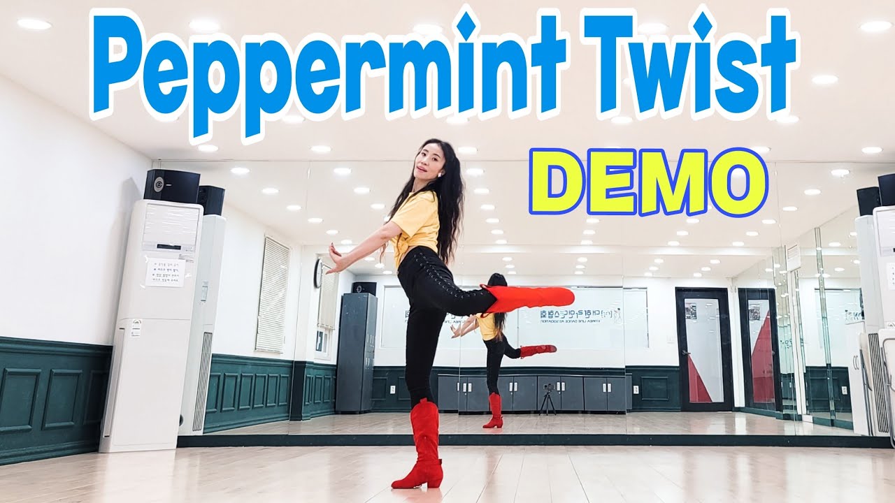 Peppermint Twist Linedance by Sue (Demo)/신나는 트위스트 초급댄스 ~ #suelinedance #Pepperminttwist