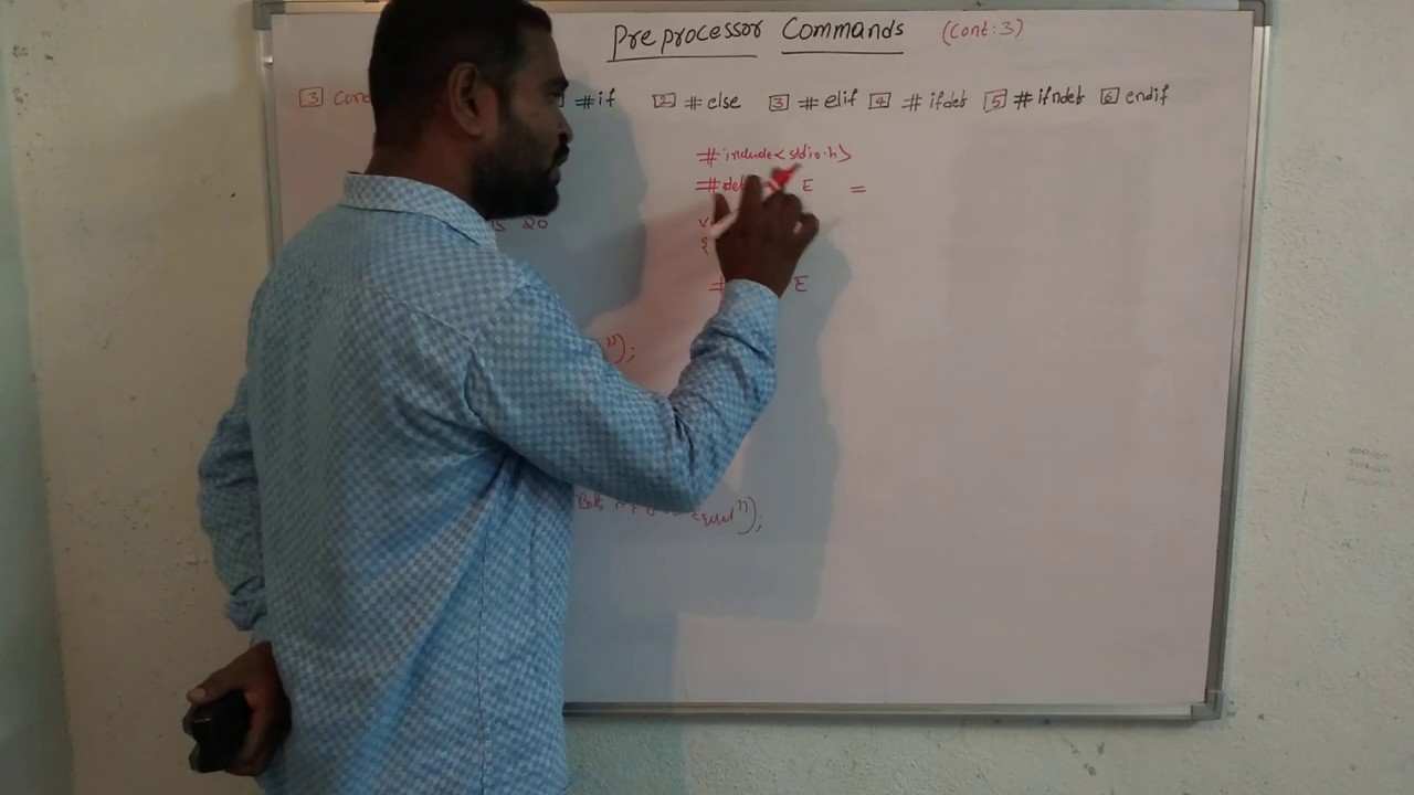 PREPROCESSOR COMMANDS  CONDITIONAL COMPILATION PART3