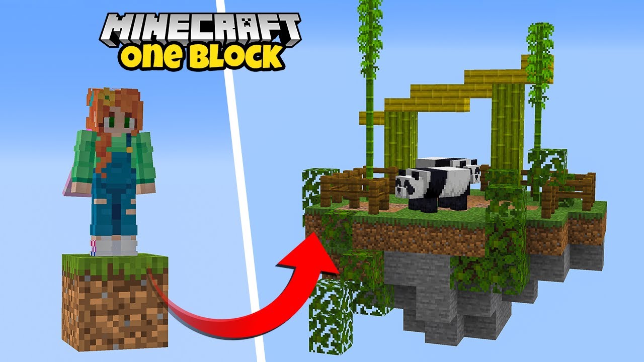 Building a ZOO in ONE BLOCK Minecraft!