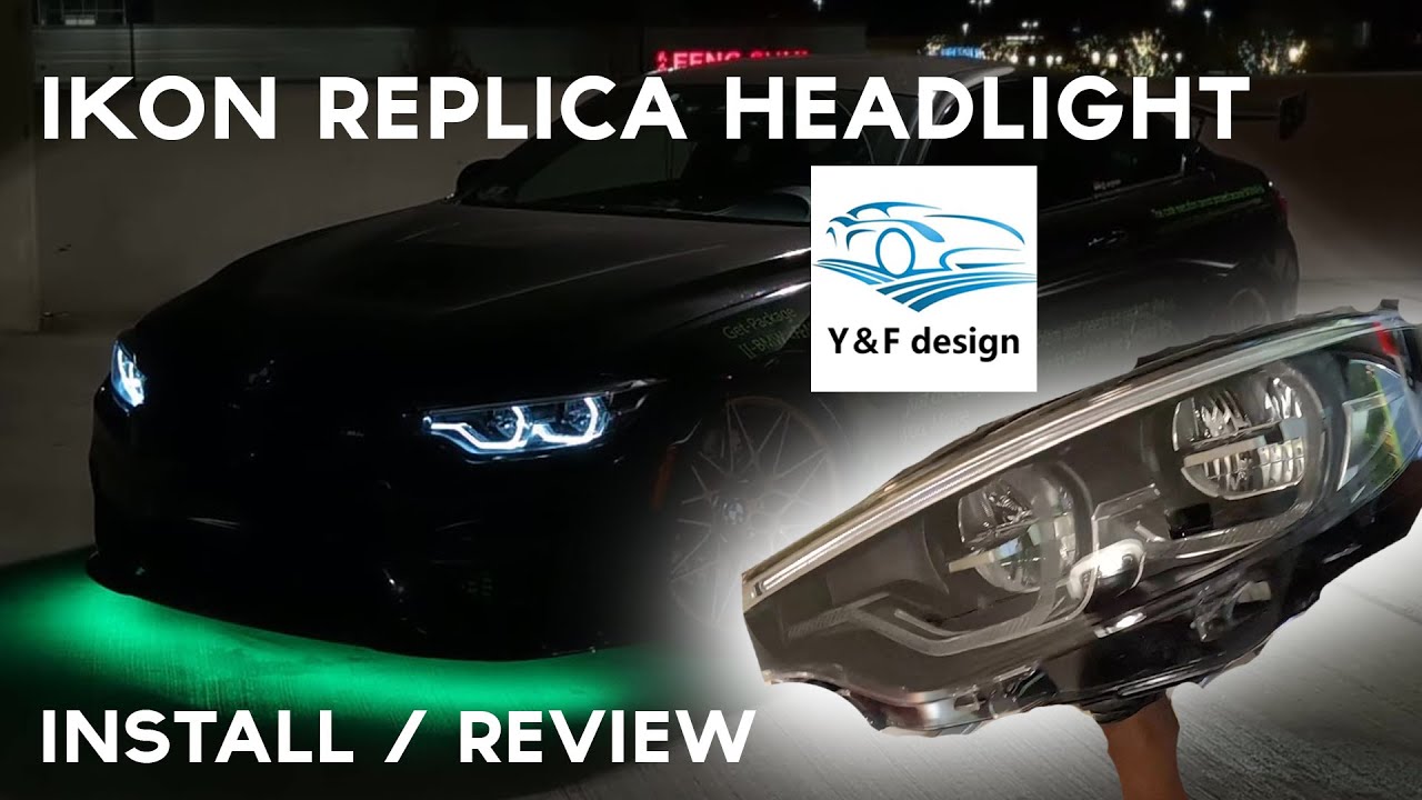 F8X IKON REPLICA HEADLIGHT INSTALL & REVIEW