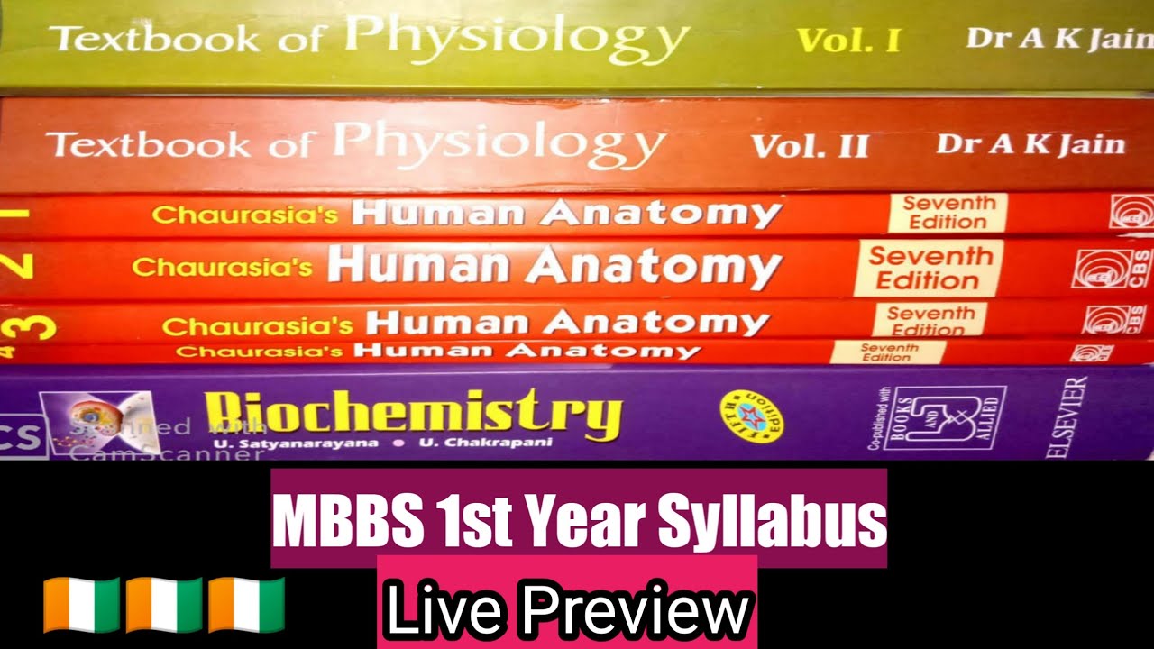 MBBS 1st Year Syllabus | MBBS Books In INDIA | MBBS Subject name | MBBS From INDIA |