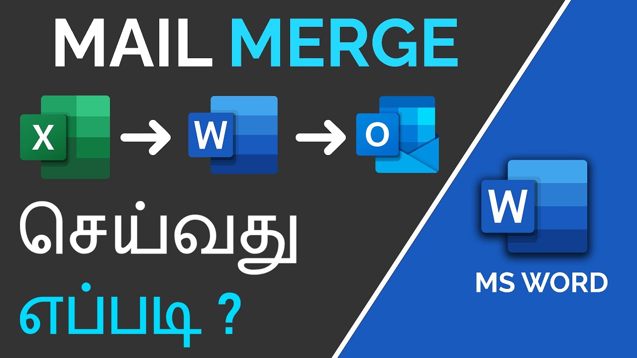 MS Word Mail Merge in Tamil