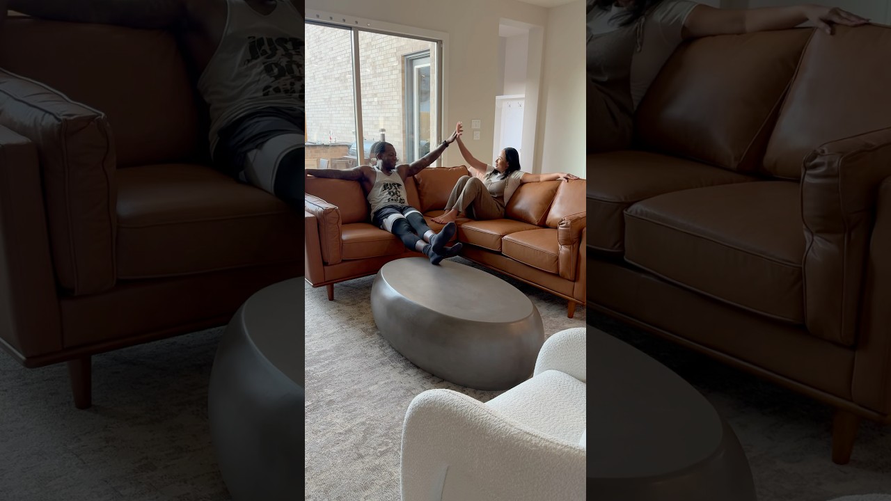 Love our new Maestro Leather Corner Sectional Sofa from Finn & Form!