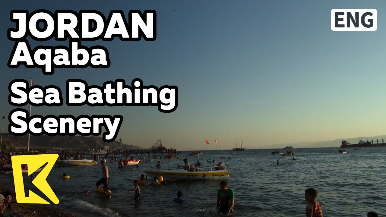 【K】Jordan Travel-Aqaba[요르단 여행-아카바]홍해 해변, 해수욕/Sea Bathing Scenery/King's Highway/Red Sea/Beach/Resort