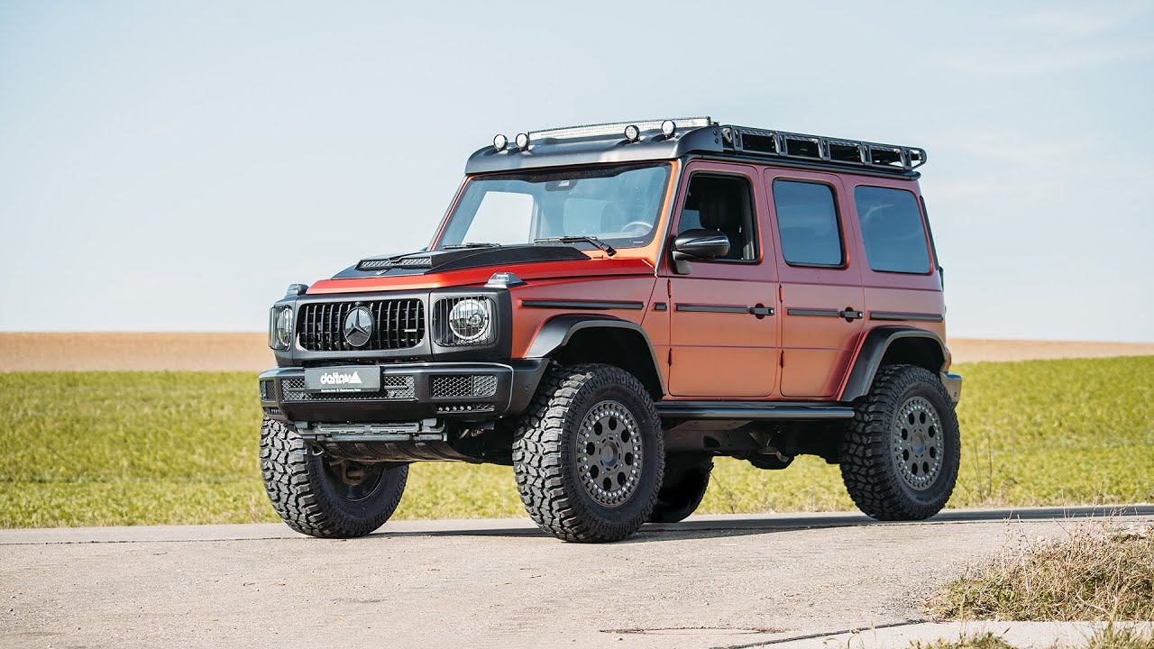 Mercedes G Klasse (463A) mit 150 mm Höherlegung (Body Lift Kit & Fahrwerk) und FORCE Beadlock Felgen